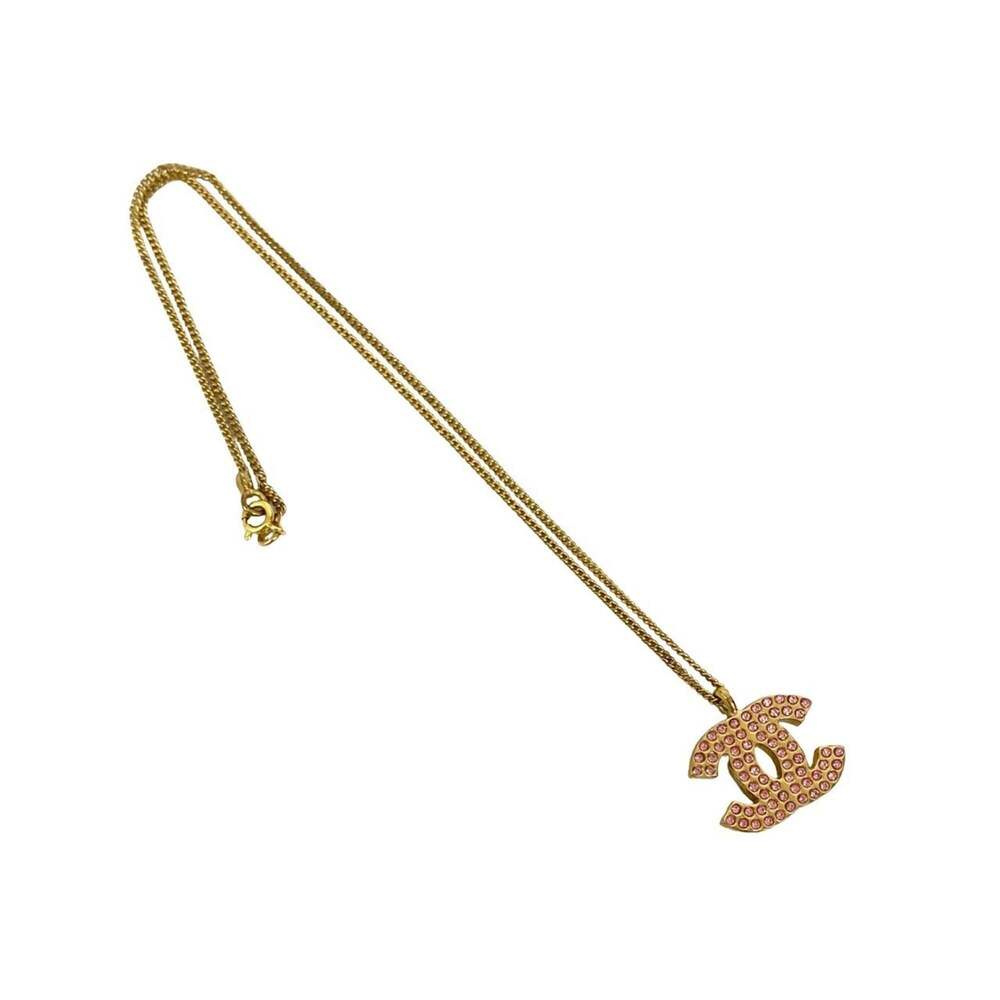CHANEL Authentic Pink Logo Necklace - Picture 4 of 4